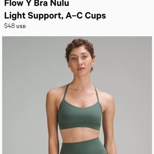 Lululemon flow Y Nulu bra